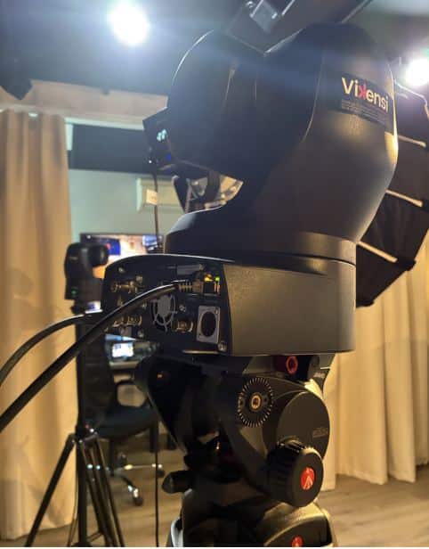 Caméra robotisée en gros plan